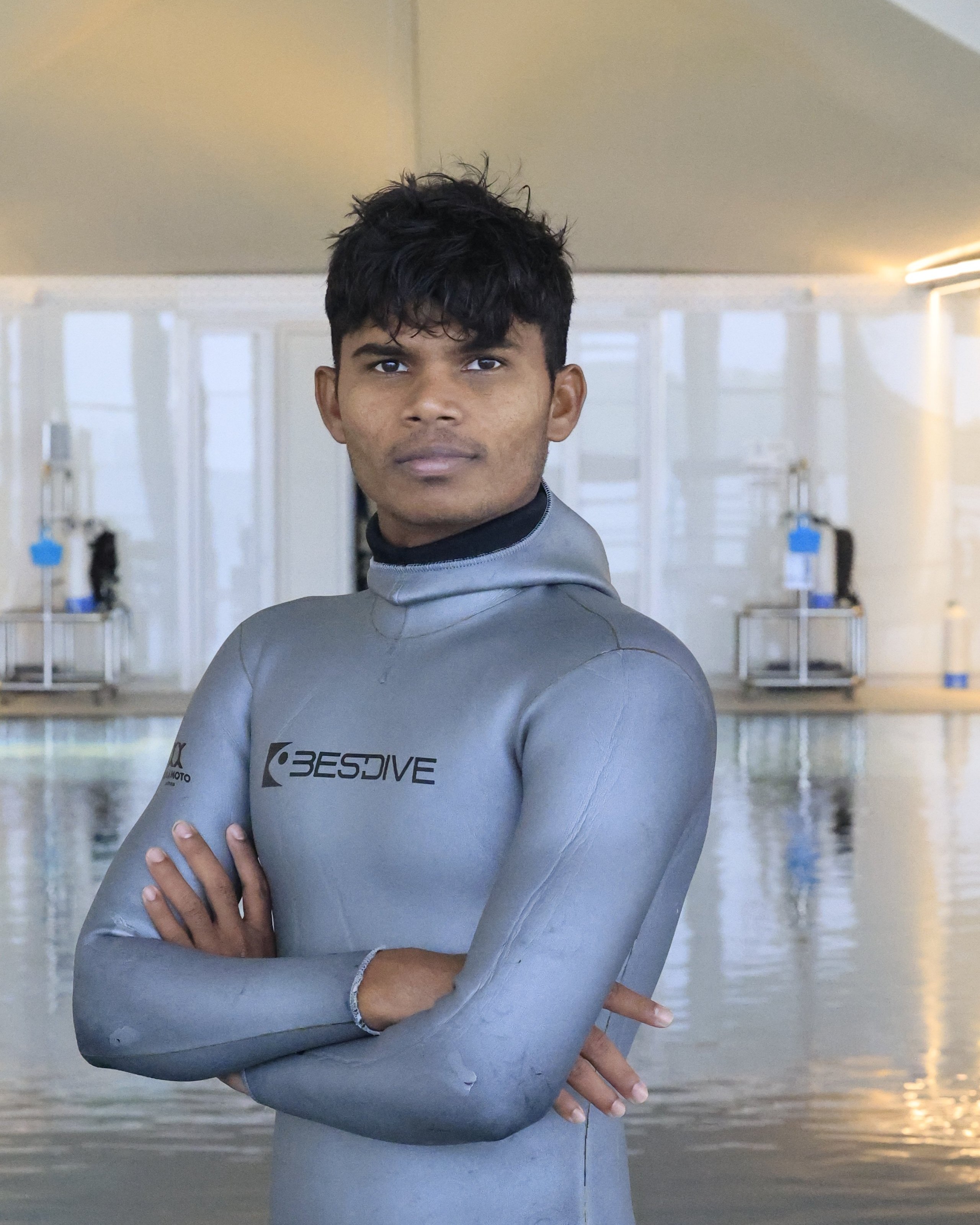 Maran, freediving instructor at Sea Critter